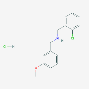 molecular formula C15H17Cl2NO B4177877 (2-chlorobenzyl)(3-methoxybenzyl)amine hydrochloride 