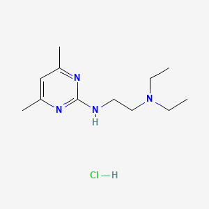 molecular formula C12H23ClN4 B4178097 N'-(4,6-dimethyl-2-pyrimidinyl)-N,N-diethyl-1,2-ethanediamine hydrochloride 