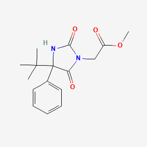 methyl (4-tert-butyl-2,5-dioxo-4-phenyl-1-imidazolidinyl)acetate