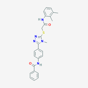 N-[4-[5-[2-(2,3-dimethylanilino)-2-oxoethyl]sulfanyl-4-methyl-1,2,4-triazol-3-yl]phenyl]benzamide