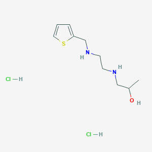 molecular formula C10H20Cl2N2OS B4178465 1-({2-[(2-thienylmethyl)amino]ethyl}amino)-2-propanol dihydrochloride 