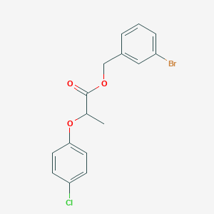 molecular formula C16H14BrClO3 B4178477 3-bromobenzyl 2-(4-chlorophenoxy)propanoate 