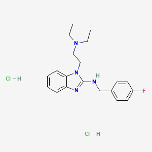 molecular formula C20H27Cl2FN4 B4178594 1-[2-(diethylamino)ethyl]-N-(4-fluorobenzyl)-1H-benzimidazol-2-amine dihydrochloride 