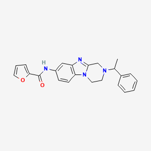 N-[2-(1-phenylethyl)-1,2,3,4-tetrahydropyrazino[1,2-a]benzimidazol-8-yl]-2-furamide