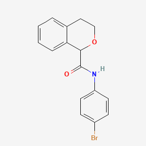 molecular formula C16H14BrNO2 B4178725 N-(4-bromophenyl)-3,4-dihydro-1H-isochromene-1-carboxamide 