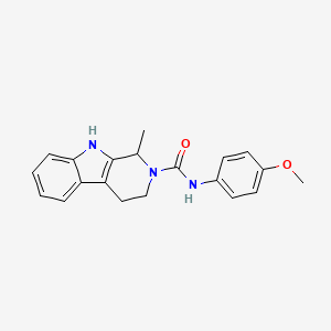 molecular formula C20H21N3O2 B4178761 N-(4-methoxyphenyl)-1-methyl-1,3,4,9-tetrahydro-2H-beta-carboline-2-carboxamide 