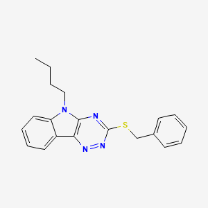 molecular formula C20H20N4S B4178768 3-(benzylthio)-5-butyl-5H-[1,2,4]triazino[5,6-b]indole 