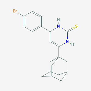 molecular formula C20H23BrN2S B4178831 6-(1-adamantyl)-4-(4-bromophenyl)-3,4-dihydro-2(1H)-pyrimidinethione 