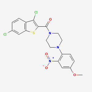 1-[(3,6-dichloro-1-benzothien-2-yl)carbonyl]-4-(4-methoxy-2-nitrophenyl)piperazine