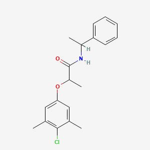 molecular formula C19H22ClNO2 B4178891 2-(4-chloro-3,5-dimethylphenoxy)-N-(1-phenylethyl)propanamide 