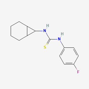 molecular formula C14H17FN2S B4179055 N-bicyclo[4.1.0]hept-7-yl-N'-(4-fluorophenyl)thiourea 
