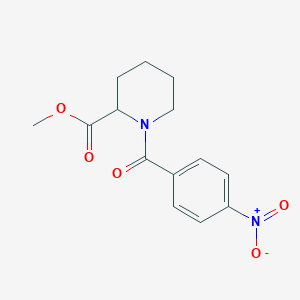 molecular formula C14H16N2O5 B4179065 methyl 1-(4-nitrobenzoyl)-2-piperidinecarboxylate 