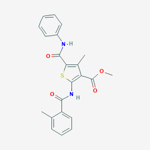 Methyl 4-methyl-2-{[(2-methylphenyl)carbonyl]amino}-5-[(phenylamino)carbonyl]thiophene-3-carboxylate