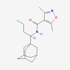 N-[1-(1-adamantyl)butyl]-3,5-dimethyl-4-isoxazolecarboxamide