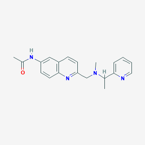 molecular formula C20H22N4O B4179312 N-(2-{[methyl(1-pyridin-2-ylethyl)amino]methyl}quinolin-6-yl)acetamide 