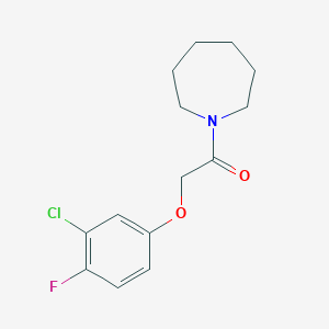 1-[(3-chloro-4-fluorophenoxy)acetyl]azepane