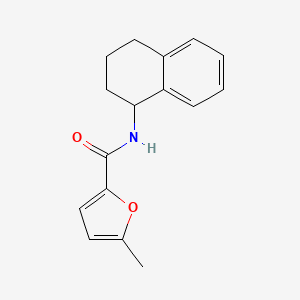 molecular formula C16H17NO2 B4179326 5-methyl-N-(1,2,3,4-tetrahydro-1-naphthalenyl)-2-furamide 