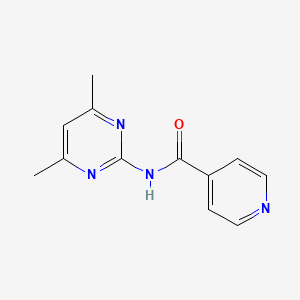 molecular formula C12H12N4O B4179344 N-(4,6-dimethyl-2-pyrimidinyl)isonicotinamide 
