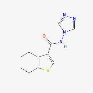 molecular formula C11H12N4OS B4179373 N-4H-1,2,4-triazol-4-yl-4,5,6,7-tetrahydro-1-benzothiophene-3-carboxamide 
