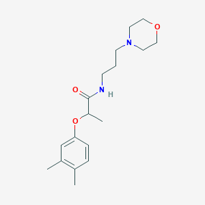 molecular formula C18H28N2O3 B4179452 2-(3,4-dimethylphenoxy)-N-[3-(4-morpholinyl)propyl]propanamide 