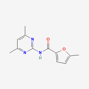 molecular formula C12H13N3O2 B4179499 N-(4,6-dimethyl-2-pyrimidinyl)-5-methyl-2-furamide 