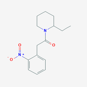 molecular formula C15H20N2O3 B4179504 2-ethyl-1-[(2-nitrophenyl)acetyl]piperidine 