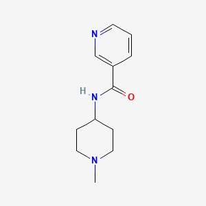 molecular formula C12H17N3O B4179529 N-(1-methyl-4-piperidinyl)nicotinamide CAS No. 830339-06-5