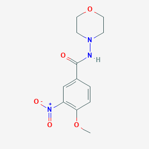 molecular formula C12H15N3O5 B4179595 4-methoxy-N-4-morpholinyl-3-nitrobenzamide 
