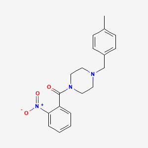 molecular formula C19H21N3O3 B4179604 1-(4-methylbenzyl)-4-(2-nitrobenzoyl)piperazine 