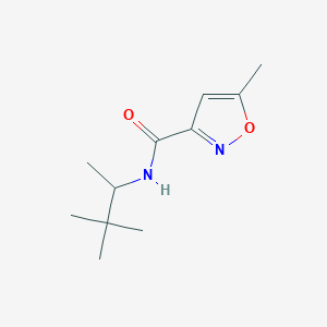 molecular formula C11H18N2O2 B4179634 5-methyl-N-(1,2,2-trimethylpropyl)-3-isoxazolecarboxamide 