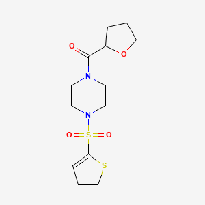 molecular formula C13H18N2O4S2 B4179655 1-(tetrahydro-2-furanylcarbonyl)-4-(2-thienylsulfonyl)piperazine 