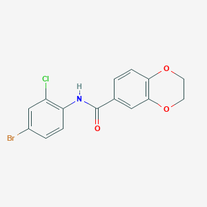 N-(4-bromo-2-chlorophenyl)-2,3-dihydro-1,4-benzodioxine-6-carboxamide