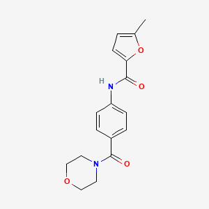 molecular formula C17H18N2O4 B4179667 5-methyl-N-[4-(4-morpholinylcarbonyl)phenyl]-2-furamide 