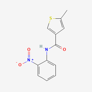 molecular formula C12H10N2O3S B4179670 5-methyl-N-(2-nitrophenyl)-3-thiophenecarboxamide 