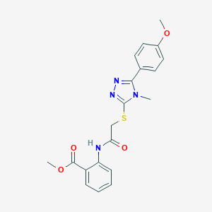 methyl 2-[({[5-(4-methoxyphenyl)-4-methyl-4H-1,2,4-triazol-3-yl]sulfanyl}acetyl)amino]benzoate