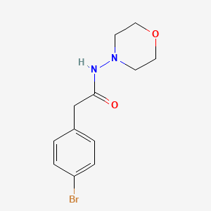 molecular formula C12H15BrN2O2 B4179705 2-(4-bromophenyl)-N-4-morpholinylacetamide 