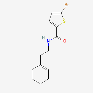 molecular formula C13H16BrNOS B4179710 5-bromo-N-[2-(1-cyclohexen-1-yl)ethyl]-2-thiophenecarboxamide 