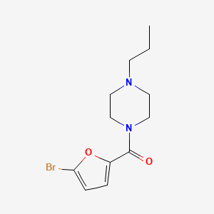 molecular formula C12H17BrN2O2 B4179724 1-(5-bromo-2-furoyl)-4-propylpiperazine 