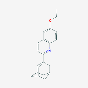 molecular formula C21H25NO B417973 2-Adamantan-1-yl-6-ethoxy-quinoline 