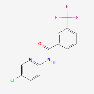 molecular formula C13H8ClF3N2O B4179763 N-(5-chloro-2-pyridinyl)-3-(trifluoromethyl)benzamide CAS No. 34556-80-4