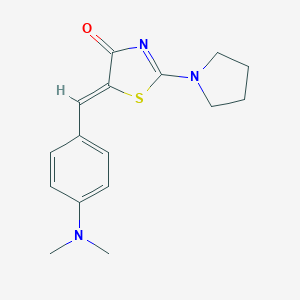 5-[4-(dimethylamino)benzylidene]-2-(1-pyrrolidinyl)-1,3-thiazol-4(5H)-one