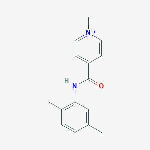 molecular formula C15H17N2O+ B417981 4-[(2,5-Dimethylanilino)carbonyl]-1-methylpyridinium 