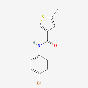 molecular formula C12H10BrNOS B4179818 N-(4-bromophenyl)-5-methyl-3-thiophenecarboxamide 