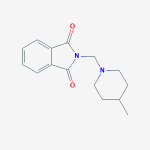 molecular formula C15H18N2O2 B417984 2-[(4-methyl-1-piperidinyl)methyl]-1H-isoindole-1,3(2H)-dione CAS No. 303796-06-7