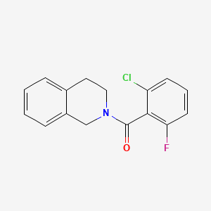 molecular formula C16H13ClFNO B4179845 2-(2-chloro-6-fluorobenzoyl)-1,2,3,4-tetrahydroisoquinoline 