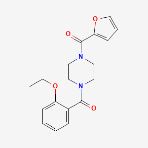 molecular formula C18H20N2O4 B4179919 1-(2-ethoxybenzoyl)-4-(2-furoyl)piperazine 
