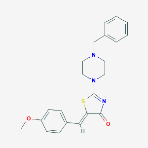 2-(4-Benzyl-piperazin-1-yl)-5-(4-methoxy-benzylidene)-thiazol-4-one