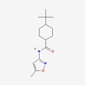 molecular formula C15H24N2O2 B4179941 4-tert-butyl-N-(5-methyl-3-isoxazolyl)cyclohexanecarboxamide 