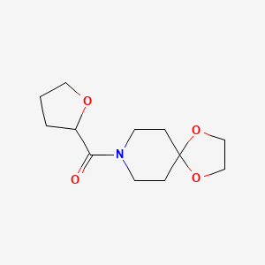 molecular formula C12H19NO4 B4179981 8-(tetrahydro-2-furanylcarbonyl)-1,4-dioxa-8-azaspiro[4.5]decane 
