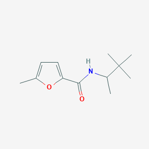 molecular formula C12H19NO2 B4179996 5-methyl-N-(1,2,2-trimethylpropyl)-2-furamide 